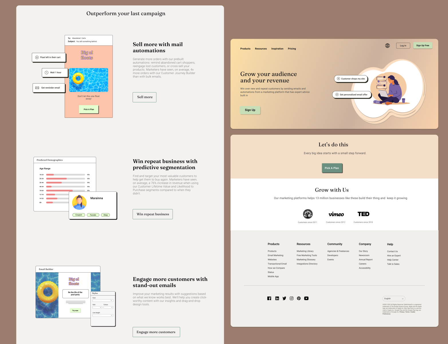 Landing Page by manisha on Dribbble