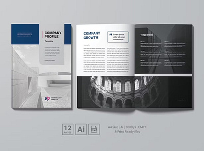 Company Profile agency brochure company company profile design identity indesign magazine