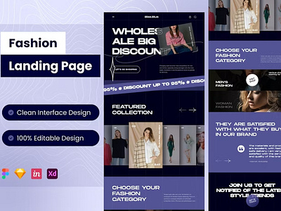 Fashion Landing Page UI KIT