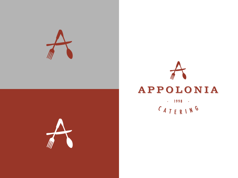 Appolonia Catering Logo Design graphic design branding design logo design appolonia catering