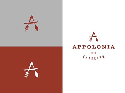 Appolonia Catering Logo Design appolonia catering branding design graphic design logo design