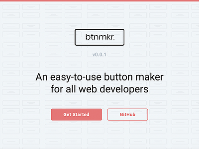btnmkr v0.0.1 branding btnmkr button maker design javascript ui ux web design web development