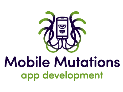 Mobile Mutations Logo app branding iphone logo mobile monster mutations octopus tentacles toxic ui ux