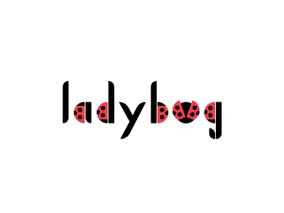 Ladybug logo pattern logo hipster insect high end fun kid friendly child clean bug awesome