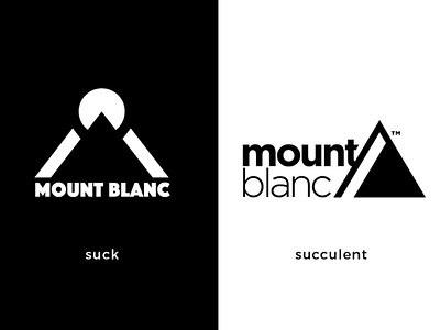 Mount Blanc Internal Redesign awesome mountain outdoor rebrand redesign refresh solid typography wilderness