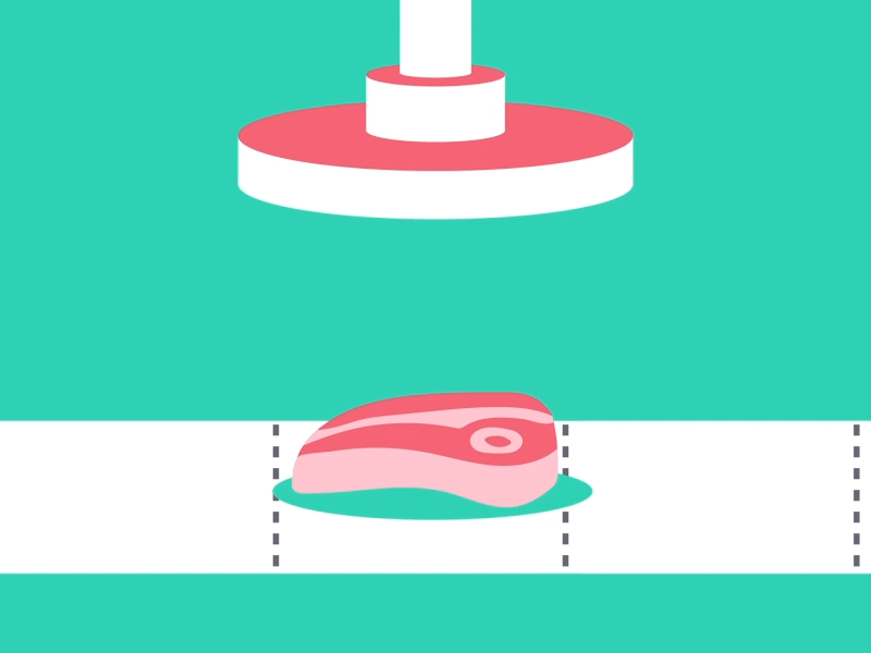 PSA: Don't Let Beefs Go Unsquashed motion funny animation beef minimalistic
