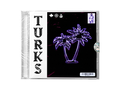 TURKS album album art cd cd artwork cd cover gunna hip hop hiphop music nav package palm palmtree rap rapper travis scott