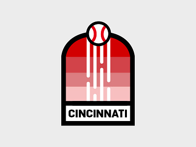 Cincinnati Reds badge baseball branding cincinnati cincy cinncinati logo mets mlb patch redesign reds