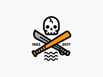 Pittsburgh Pirates baseball logo logo mark pirate pirates pitt pittsburgh pittsburgh pirates redesign skull sword wave