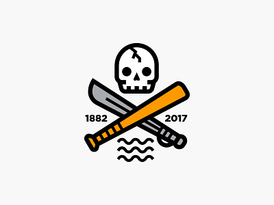 Pittsburgh Pirates baseball logo logo mark pirate pirates pitt pittsburgh pittsburgh pirates redesign skull sword wave