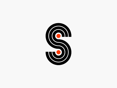 S circles letter lettering logo logomark racetrack s s is for shaunak