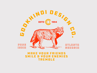 Godkhindi Design Co. atlanta badge branding company design india kissy kissy self self love baby wolf