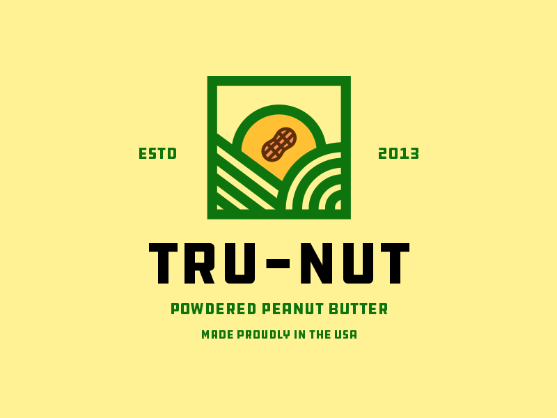 Tru-Nut Rejected Pieces branding earth elephant health logo mountain natural nature nut organic peanut plant