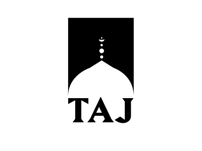 Taj Mahal india indian logo negative space taj taj mahal