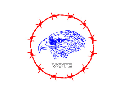 Do the Left thing america american american eagle barbed wire plz vote politics vote