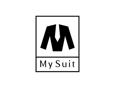 My Suit Logo Design brand debut icon identity logo male man mirror selfish suit tie vanity
