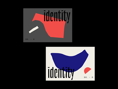 Identity abstract geometric typography
