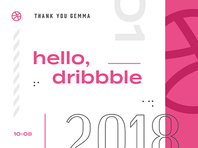 Hello Dribbble debut dribbble hello dribbble layout typography