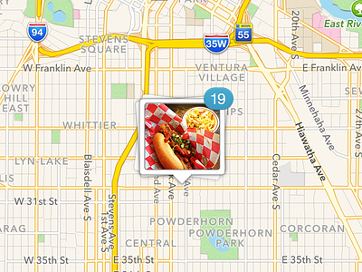 Food Pin app design food ios iphone app map pin ui user interface