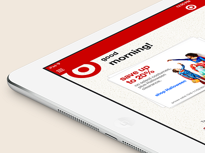 Target iOS 7 (iPad) app flat flat design ios ios 7 ios7 ipad ipad app target ui ux