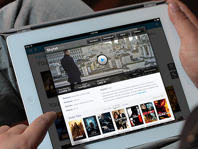 iPad Video Modal design ios ipad movie series show television tv ui ux video