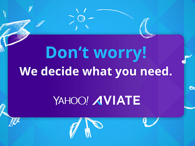 A master of everyday life - Yahoo Aviate advertisement blue design graphic design purple slogan story yahoo yahoo aviate