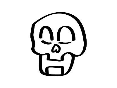 Skull abstract black and white death graphic design halloween head illustration lines shape skull spooky vector