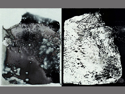 Texture abstract art experimental ink plastic print texture