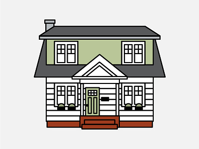 house portrait #3 architecture custom graphic design home house illustration lines minimal minimalism minimalist portrait vector