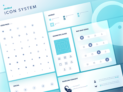 AfriMed Design System - Day 2, Icons branding design flat geometric icon icon design icon set icons illustration minimal pixel perfect system design ui ux vector web