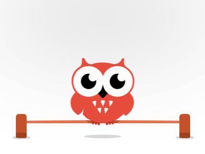 Loading animation from owl logo.