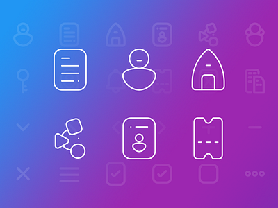 TB Icons Pack (Light Variant) color gradient icon icons illustrator light pack shapes svg ui vector web