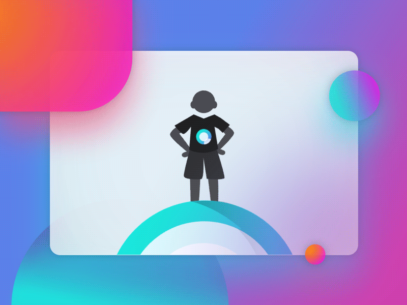 Transition to Professional animation colors cyclic flat gif gradient material motion ui vector web