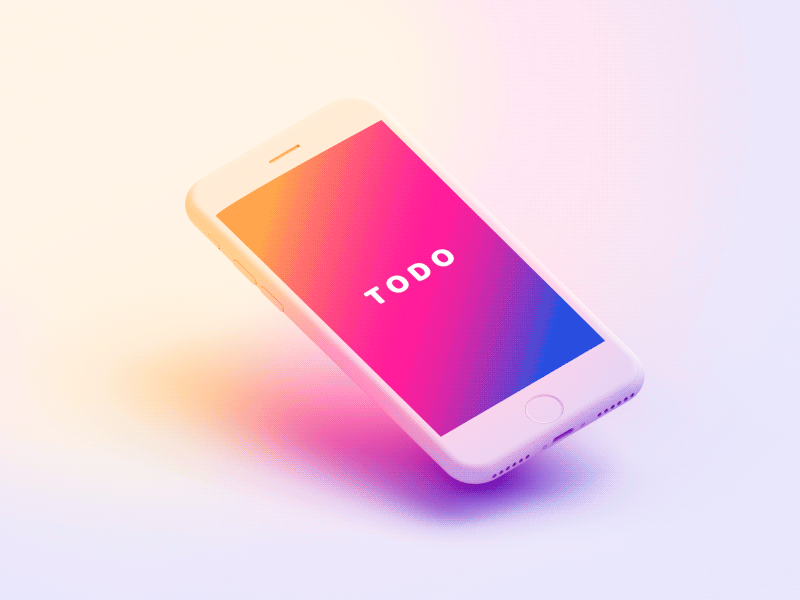 Loading - TODO App - Day 1 animation app color design gif gradient ios loading logo ui vector
