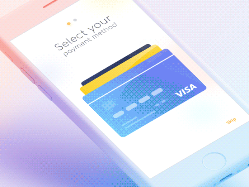 Adding payment method animation app card design gif ios mobile payment ui ux