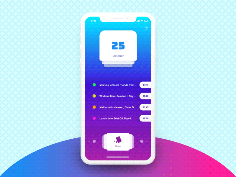 IPhone X - Transition ( Home <-> App ) Concept animation design gif gradient ios iphone iphone x mobile motion ui ux