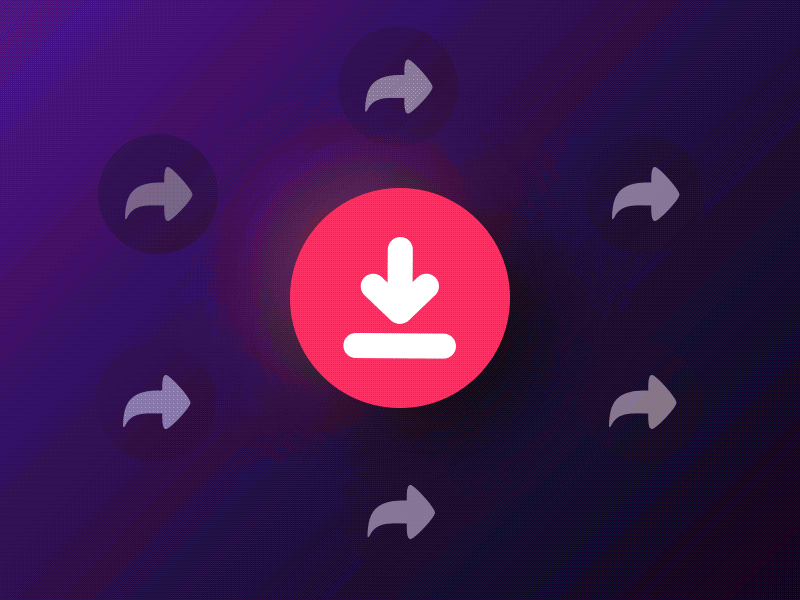 Bits app - Day 4 - Share Morphing Button animation app design flat gif gradient icon ios mobile morphing motion ui ux