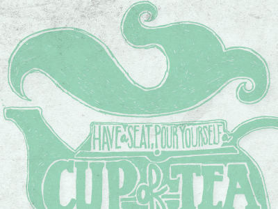 Little Illustration handdrawn type illustration lettering tea typography