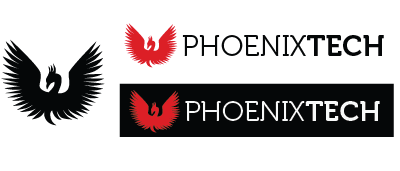 PhoenixTech Logo branding logo phoenix phoenix tech tech