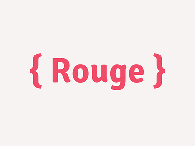 Rouge Logo code development logo mark ruby