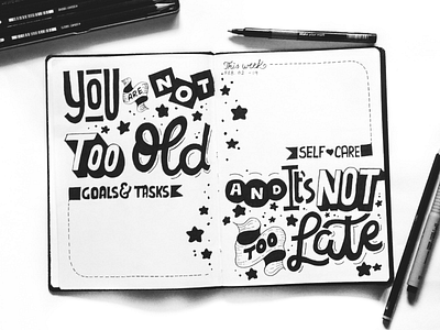 My Diary blackwhite diary doodle dream graphic illustration motivation sketch