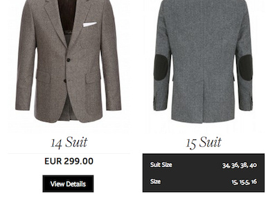 Suits ecommerce jigoshop products shop suits