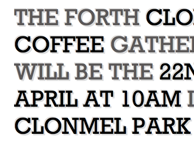 Open Coffee Clonmel clonmel css3 open coffee shadow