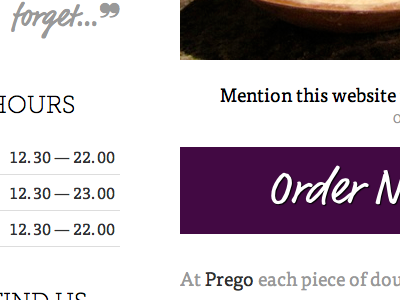 Prego Pizza minimal pizza typekit xl pizzas