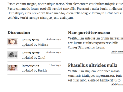 Structure for Market typekit wireframe