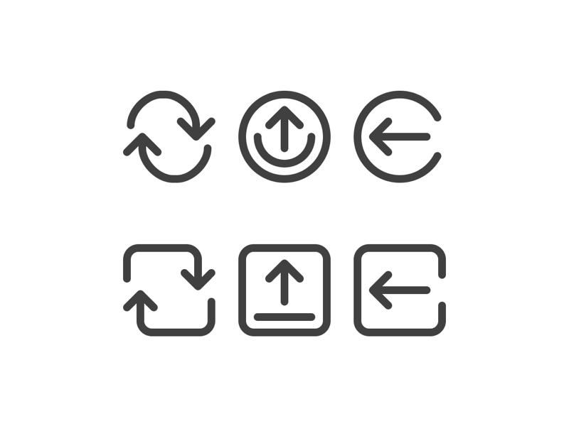Custom iOS icon set icons custom ui ios