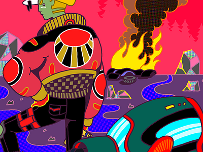 Fire frend illustration