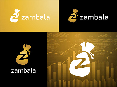 ZAMBALA (Logo design) art branding colour design digital finance app graphic icon illustration logo mark money management monogram symbol wealth management