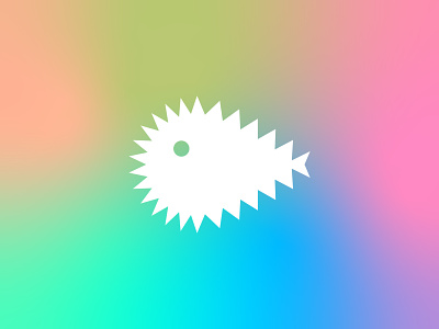 Pufferfish branding colour design digital graphic icon illustration logo mark minimal pictogram pufferfish symbol
