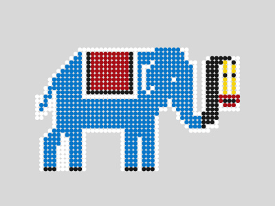 Treasure_04 2d animal design elephant graphic grid illustration symbol vector
